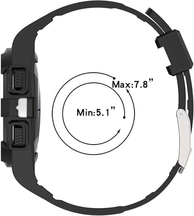 FTRONGRT Armband Kompatibel mit Samsung Galaxy Watch FE 40mm, Weiche Schutzhülle und Tragegurt integriert, Rundum-Schutz, Anti-Rutsch Ersatz-Uhrenarmband Kompatibel.Elfenbeinweiß