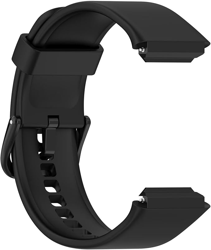 Uhrenarmband Kompatibel m. Smartwatch SKG V7 Pro/SKG V7, TPU-Silikon Smartwatch Ersatz Uhrenarmband Schwarz