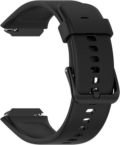 Uhrenarmband Kompatibel m. Smartwatch SKG V7 Pro/SKG V7, TPU-Silikon Smartwatch Ersatz Uhrenarmband Schwarz