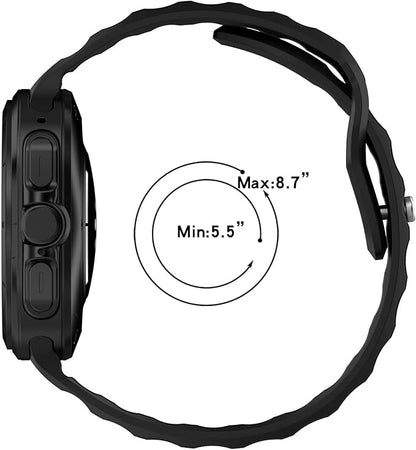 FTRONGRT Armband Kompatibel mit Samsung Galaxy Watch Ultra 2025/2024, Weiches TPU-Silikon, Bequem Ersatz Uhrenarmband.