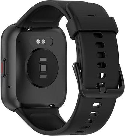 Uhrenarmband Kompatibel m. Smartwatch SKG V7 Pro/SKG V7, TPU-Silikon Smartwatch Ersatz Uhrenarmband Schwarz