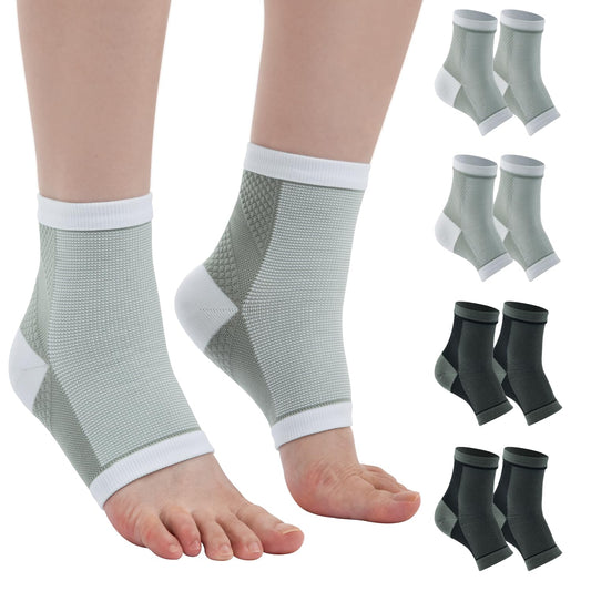 Sprunggelenkbandage Kompressionssocken Damen Herren 20~25mmHg Achillessehne Bandage Orthopädische Knöchelbandage Fußbandage für Plantarfasziitis Arthritis Neuropathie Fersensporn
