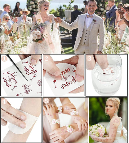 Junggesellinnenabschied Deko Armband Set,16PCS Braut to Be&Team Bride Armbänder Set mit 10 Team Braut Armbänder,1 Braut Armband,Schleier,Abzeichen,Tiara,Accessoires Frauen für Junggesellinnenabschied