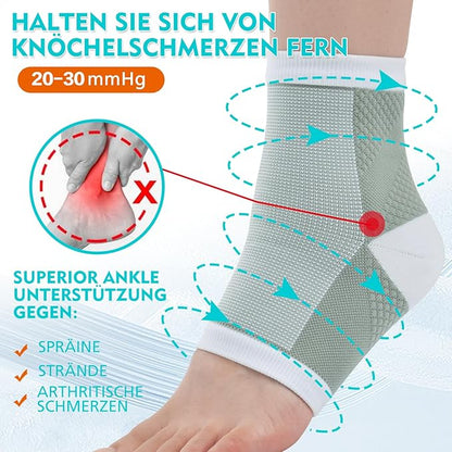 Billig4uk Knöchelversteigerung Tipp AKLE 4 Paare eignen sich für Sehnenentsehnen-Achilles mit Plantarfasziitis und Schmerzen aufgrund einer Verstauchung (weiß, 43-46)