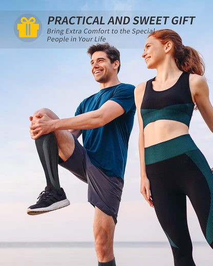 3 Paar Kompressionsstrümpfe Herren Damen, Stützstrümpfe, Compression Socks, Kompressionssocken, Thrombosestrümpfe für Erholung, Laufen, Reise, Flug, Shifahren, Alltag