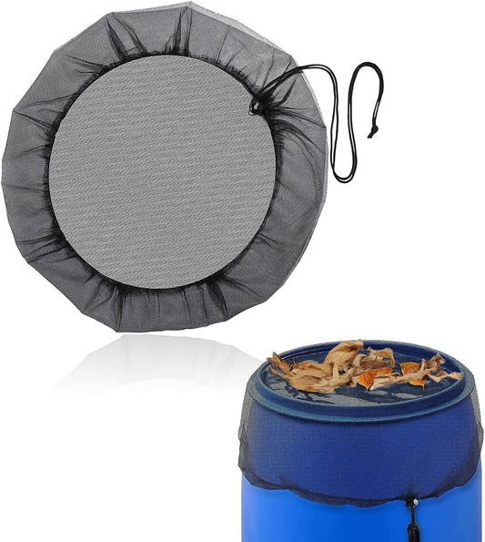 Regentonnen Netz,Verstellbares Regentonnennetz,Regentonne Abdeckung,Schutznetz Regentonne,Abdeckung für Regenfass,Wetterbeständiger Mückenschutz Regentonne,Abdeckung für Regentonne rund